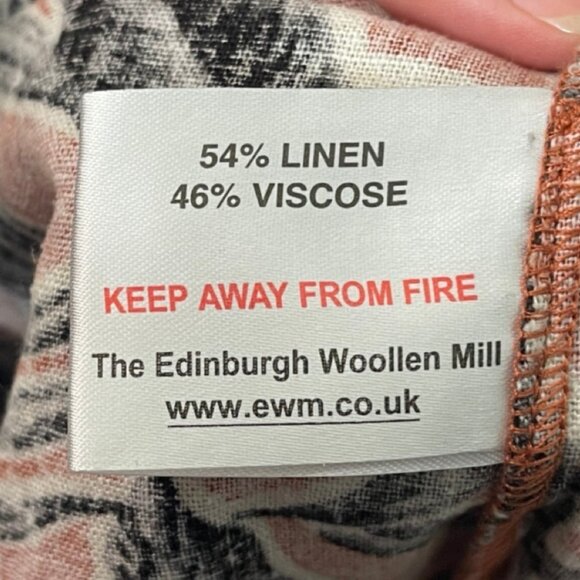 ISLE COLLECTION | Women's Rust Short Sleeve Floral Shift Dress |Size UK 14/US 10 - Picture 11 of 14